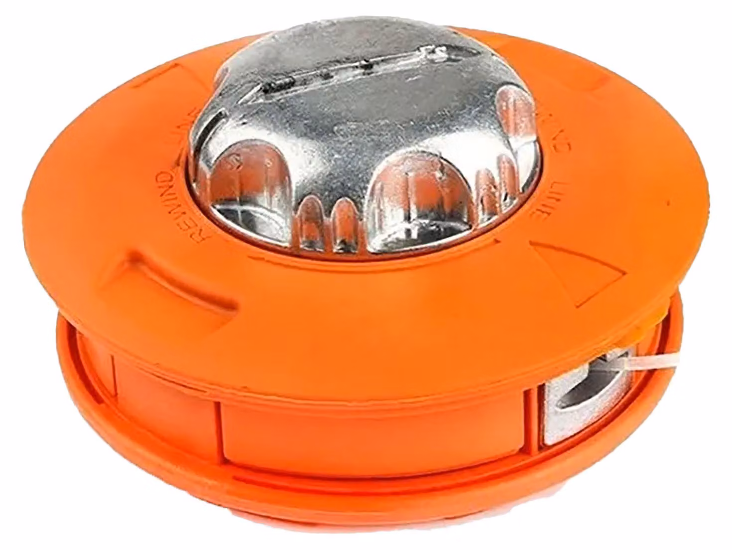 Testina per tosaerba/trimmer, smontabile, realizzata in plastica e alluminio, per tosaerba da giardino, colore arancione