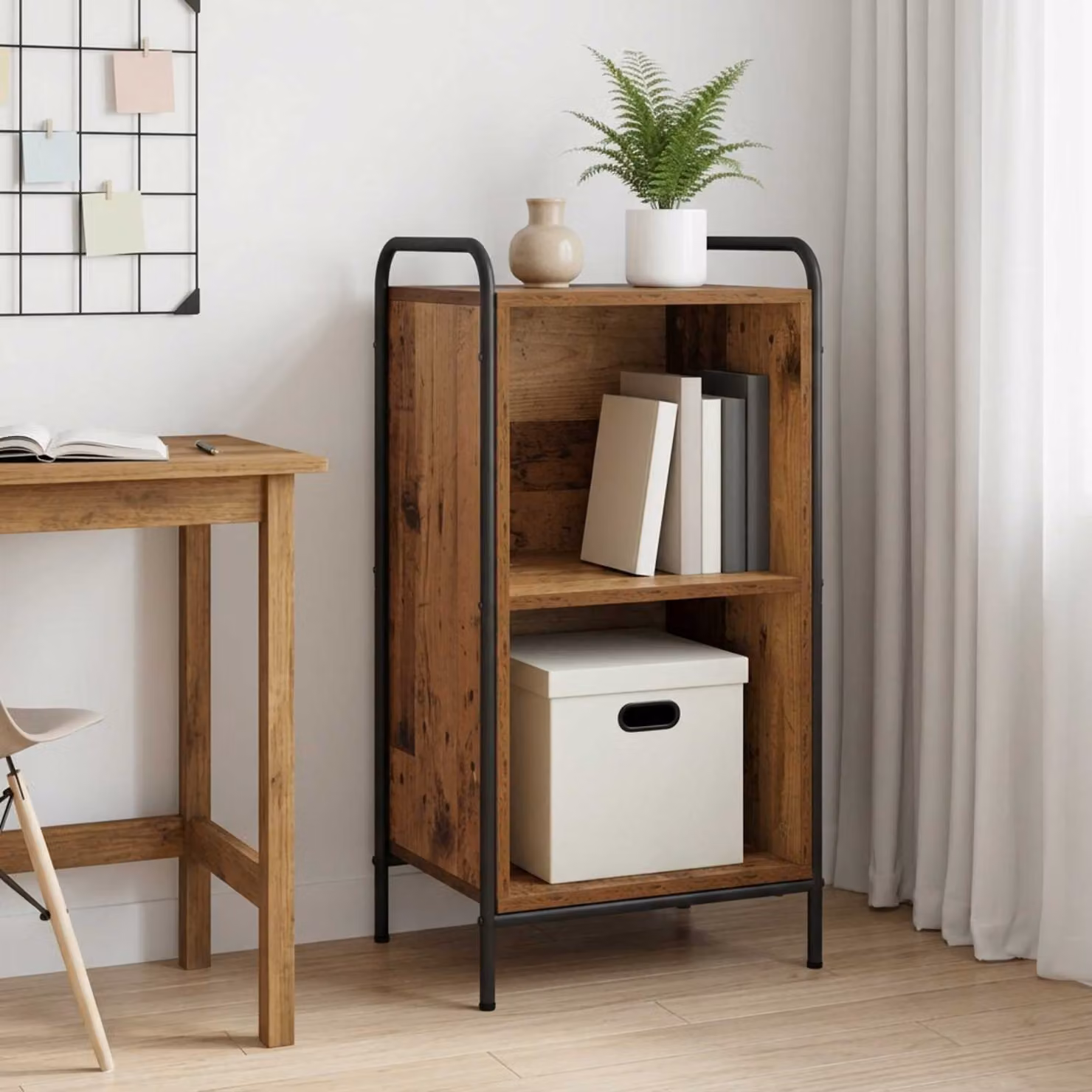 vidaXL Armadio per Libri 55,5 x 33 x 174 cm Legno ingegnerizzato
