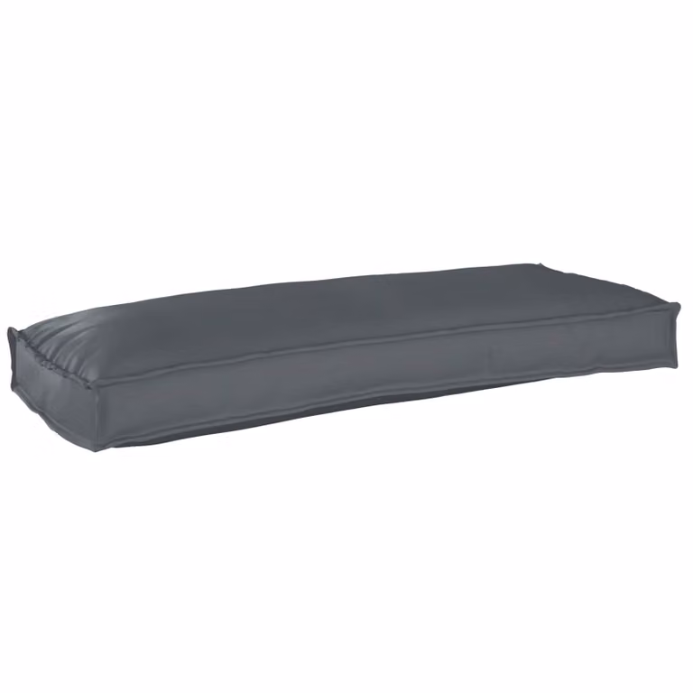 Cuscino in tessuto Oxford idrorepellente vidaXL, colore antracite, L 100 x P 40 x H 8 cm