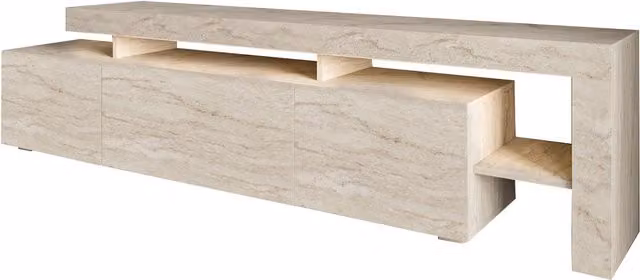 Porta TV con led effetto pietra 192x37x53 cm Beliz