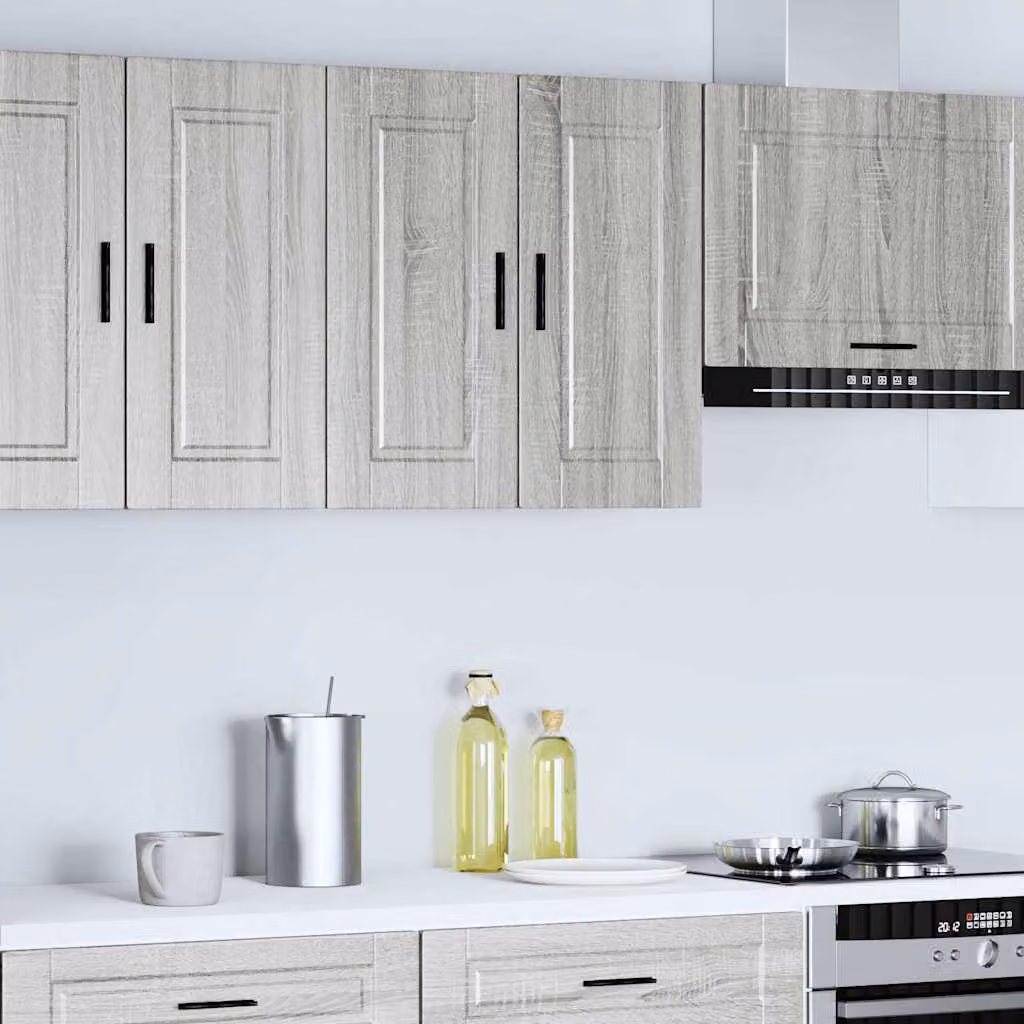 vidaXL Pensile da Cucina Porto Grigio Sonoma in Legno Multistrato