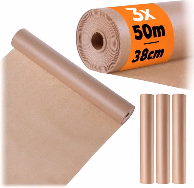 Carta da forno professionale KADAX Expert marrone 50 m x 38 cm – 1