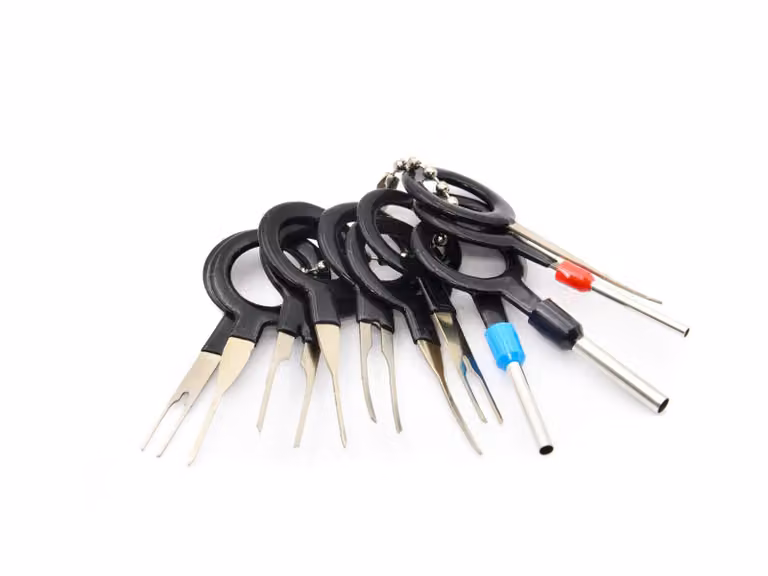 Set-kit strumenti per la rimozione terminali auto,estrattore per terminali da prese e connettori elettrici ,cavi dell'auto, per fili e capicorda,11 pezzi