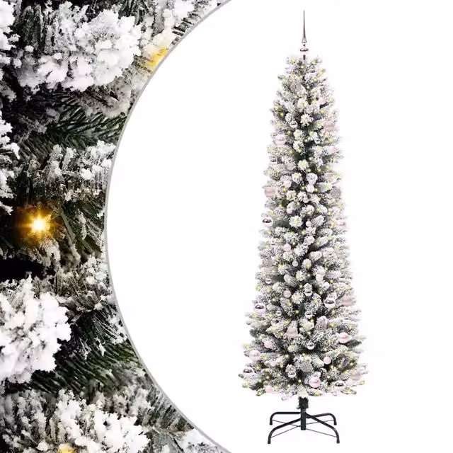 Albero di Natale | Decorazioni natalizie artificiale con 300 LED Bianco 240 cm
