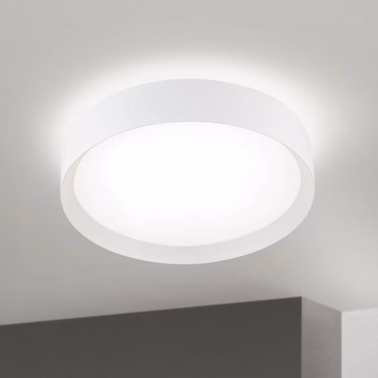 ORION Plafoniera soffitto VARIO, dimmerabile, Bianco / Opale, Soggiorno / Sala da pranzo, Metallo, Moderno, Plafoniera