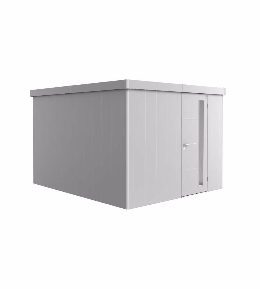 Casetta Neo 4C porta standard, argento metallico