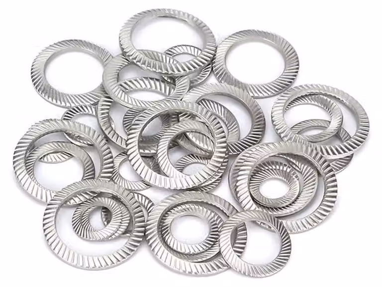 Anelli di tenuta in acciaio inossidabile - Anelli di tenuta a denti - Set di anelli di sicurezza - M6x10mm - 60 pezzi - Resistenti e anticorrosivi