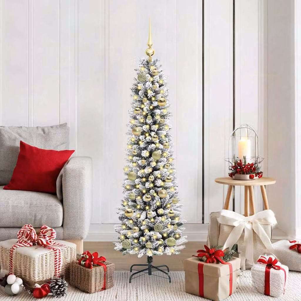 Maison Exclusive - Albero di Natale artificiale, colore bianco, altezza 150 cm