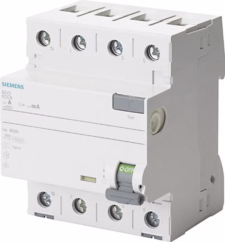 Siemens RCD a 4 poli 63 A 400 V 5SV3646-6KL (5SV3646-6KL)