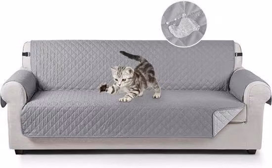 Copertura impermeabile antiscivivente e resistente alle macchie TAOCOCO per divano in lino grigio per adulti