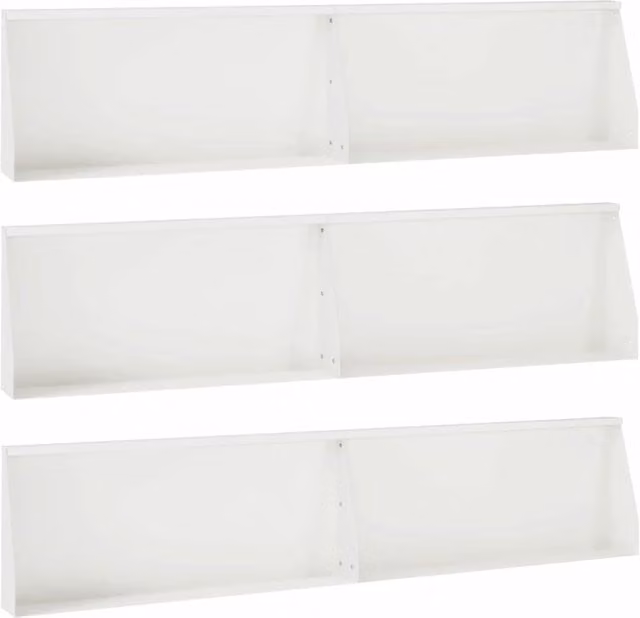 Muro di contenimento 6 pz 100 x 12 x 40 cm Acciaio Bianco 3449122
