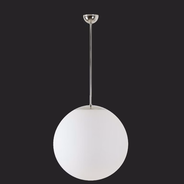 OSMONT ISI70055 ISIS P4 PM-M Apparecchio a sospensione in plastica acciaio inox lucido / bianco IP40 3000 K 41W LED combinazione di emergenza 3 h