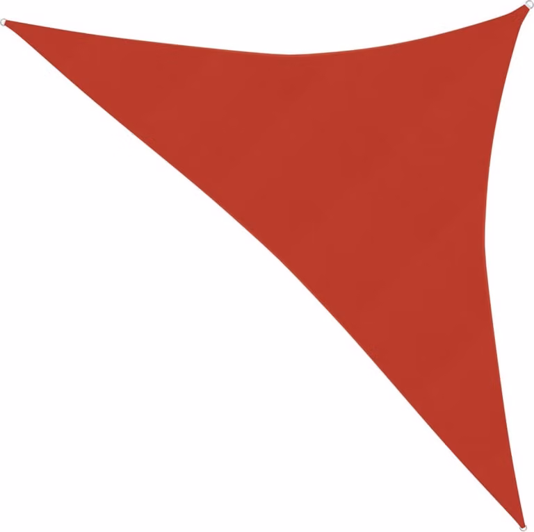 Tenda da sole The Living Store 160 g/m² rosso 3,5x3,5x4,9 m HDPE
