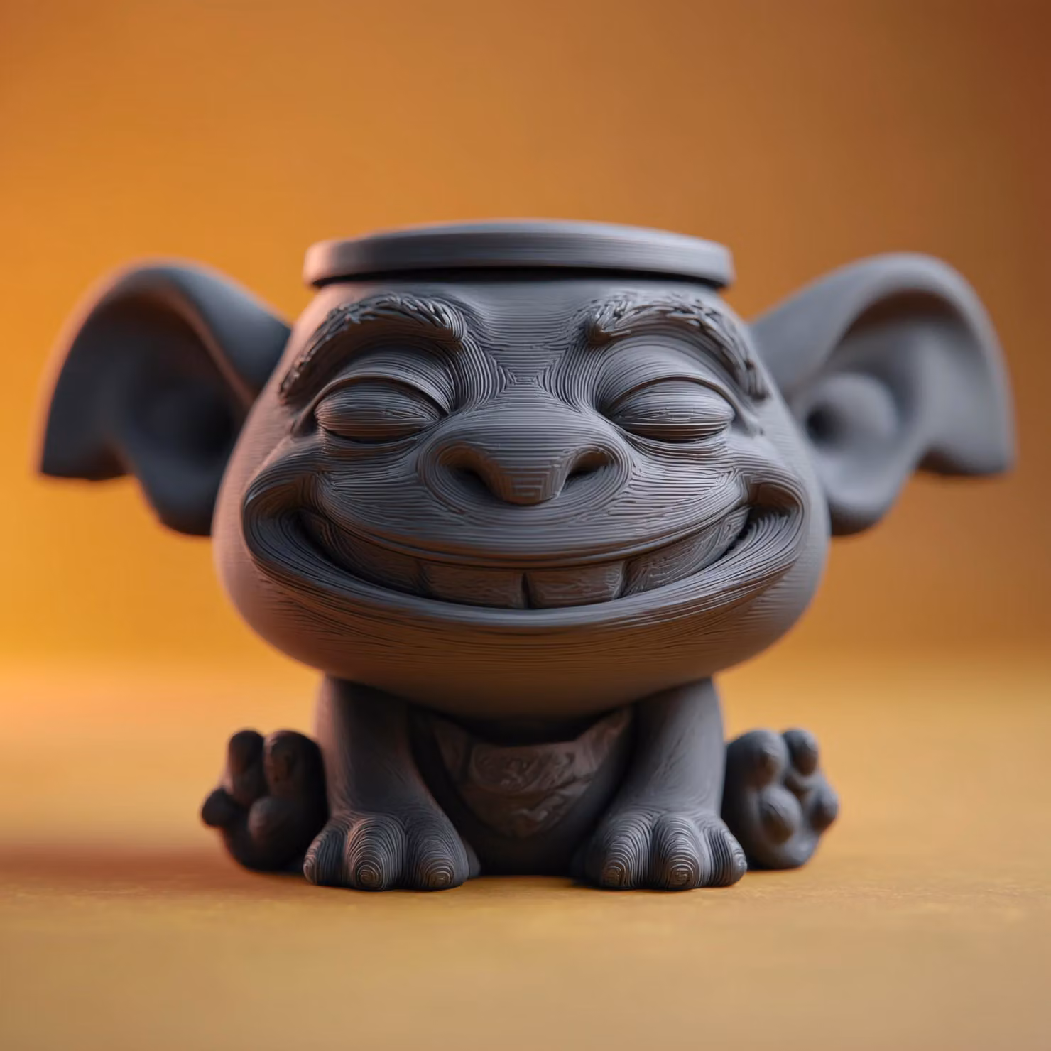 Decords - Urna commemorativa 3D a tema "Goblincore", con creature fantastiche e coperchio, 10 cm