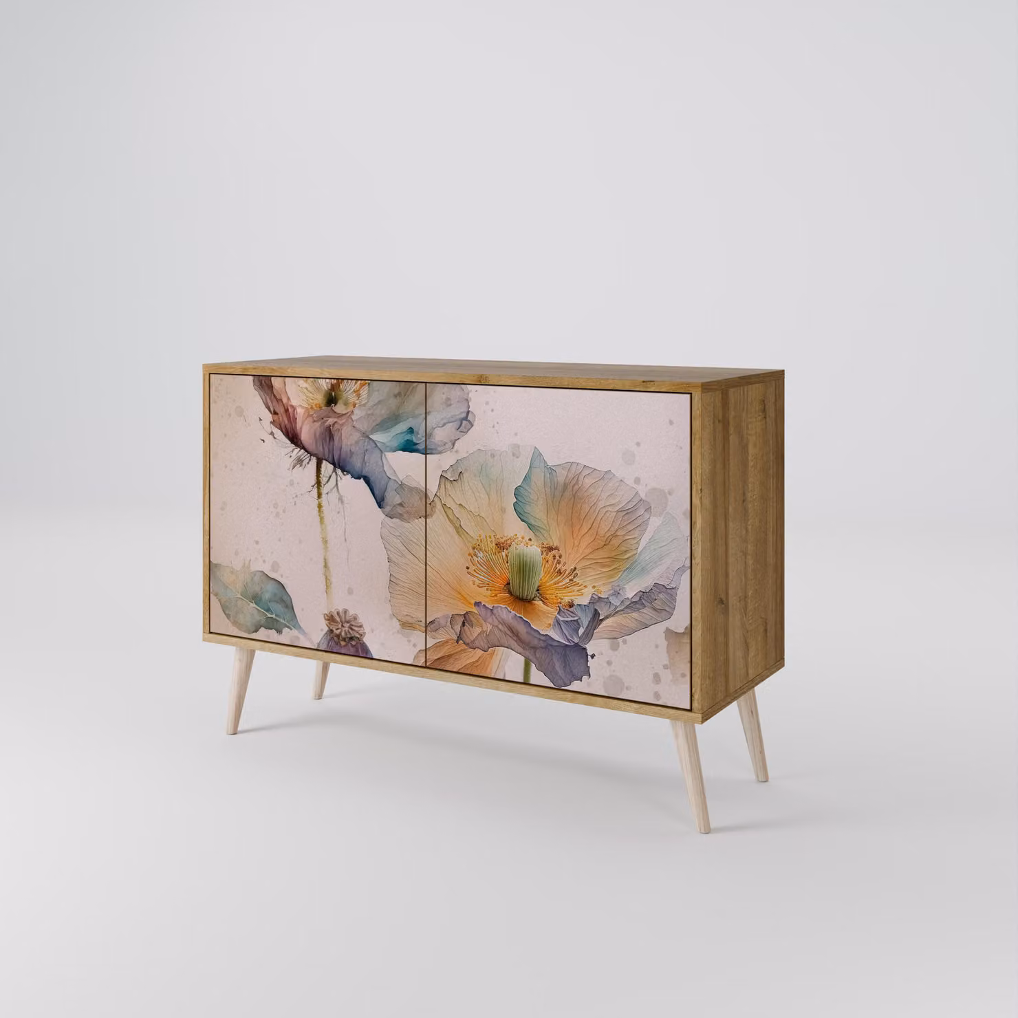 Cassettiera Spacerebels a 2 ante - credenza cassettiera - credenza alta - mobile guardaroba - soggiorno camera da letto - 57,5×111×42 (HxLxP)