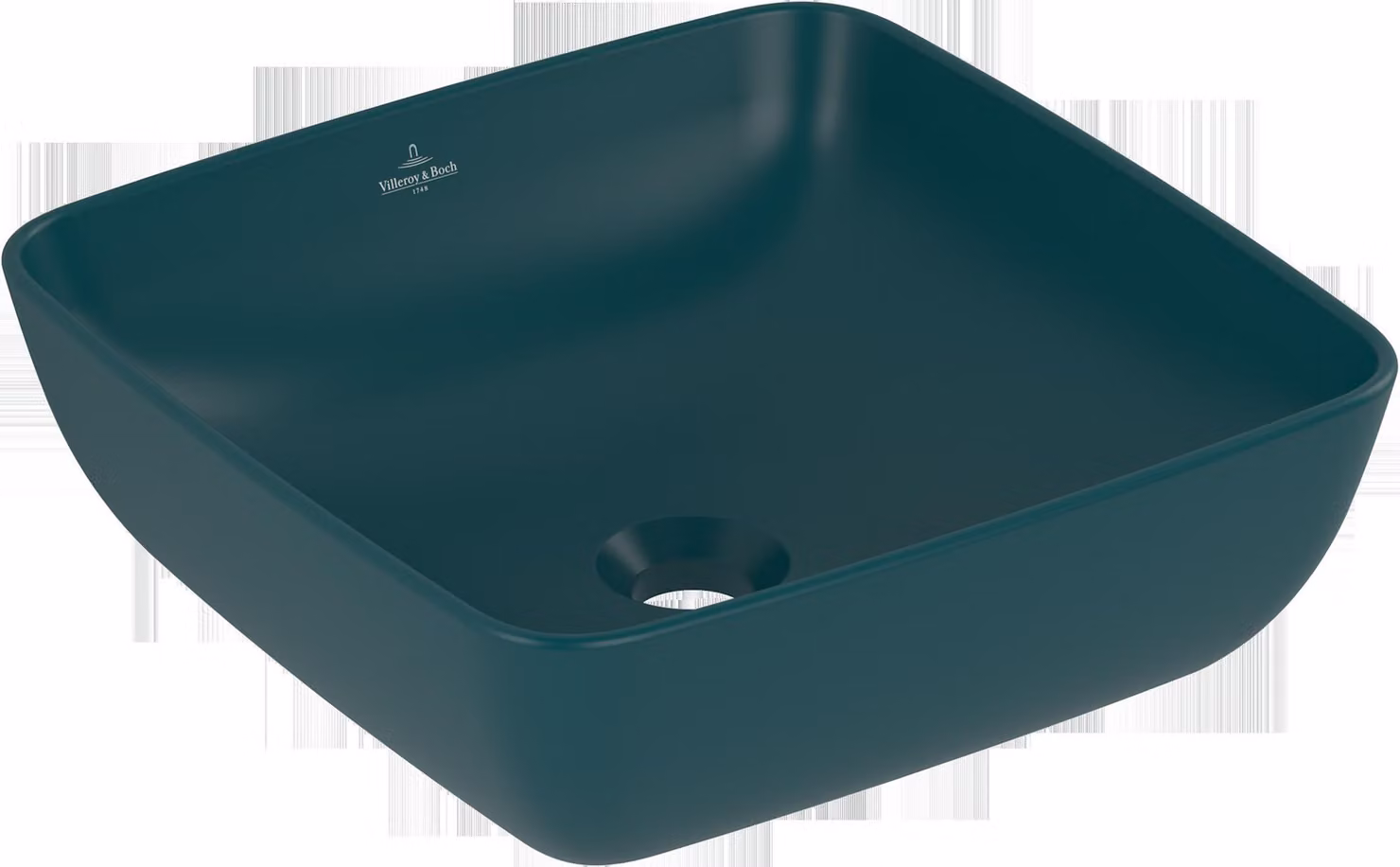 Villeroy & Boch Artis, lavabo à poser, carré, sans trop-plein, 410x410mm, 417841TE, 417841TE