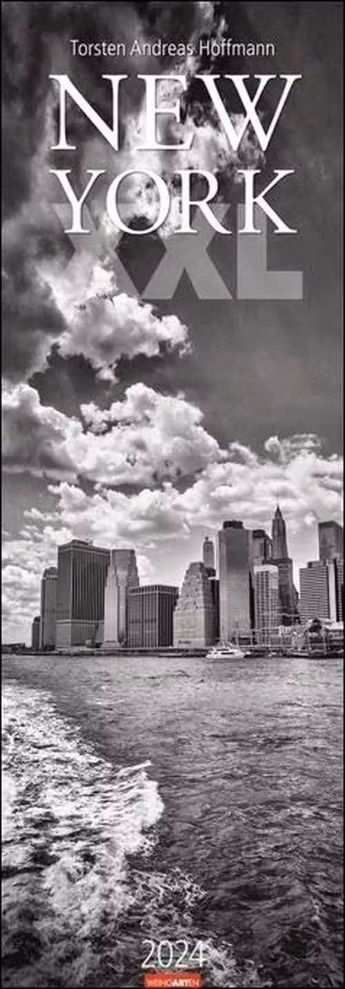 Calendario New York XXL 2024 - 34x98 cm - Fotografie di grattacieli