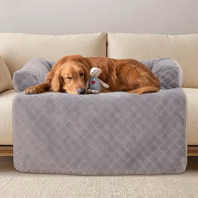Solidchoice - Cuccia rilassante per cani di grossa taglia, con coperta removibile e lavabile