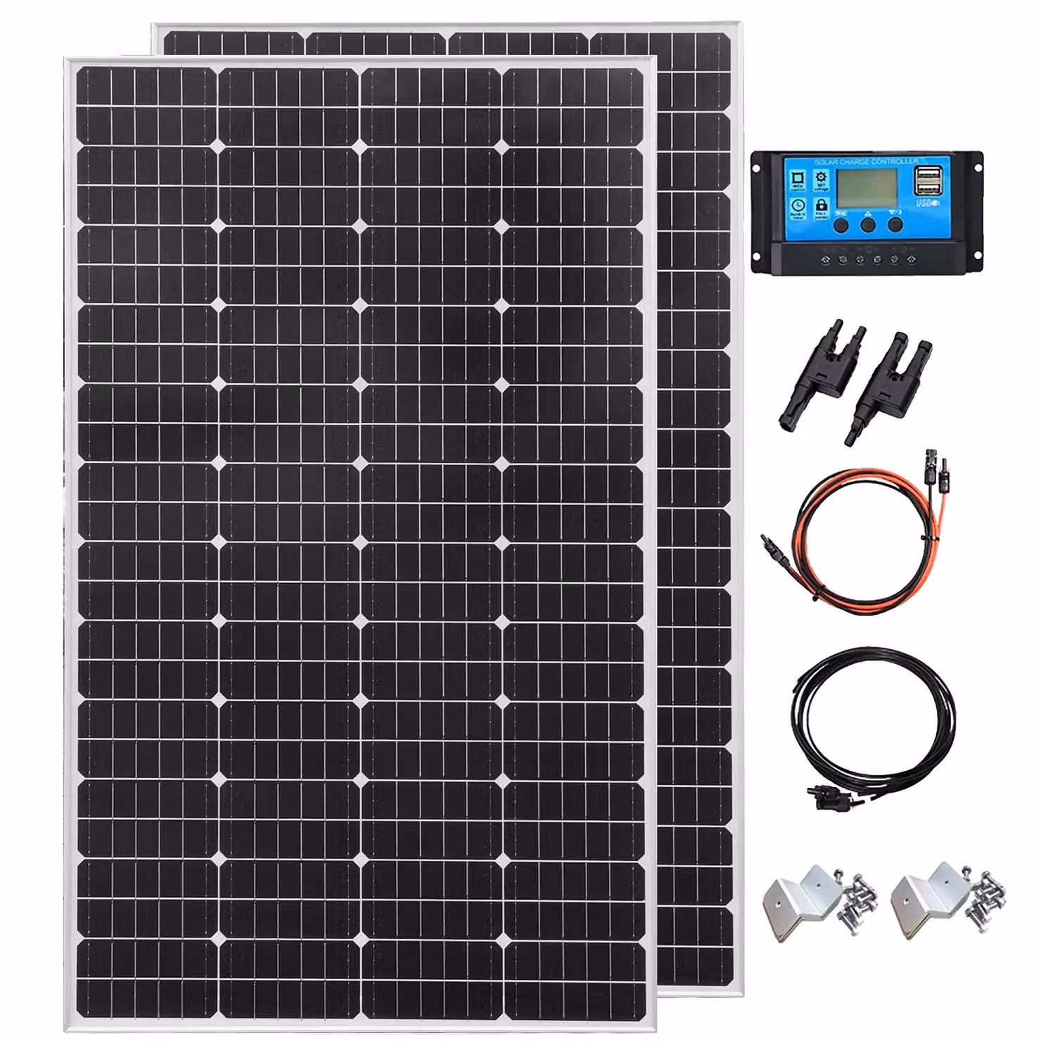 Modulo solare monocristallino, 200W/400W ad alta efficienza, impermeabile e durevole, set solare da 400W