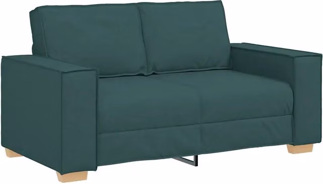 Divano | Divano da soggiorno | Sofa a 2 posti Verde scuro 160x78x84 cm in tessuto