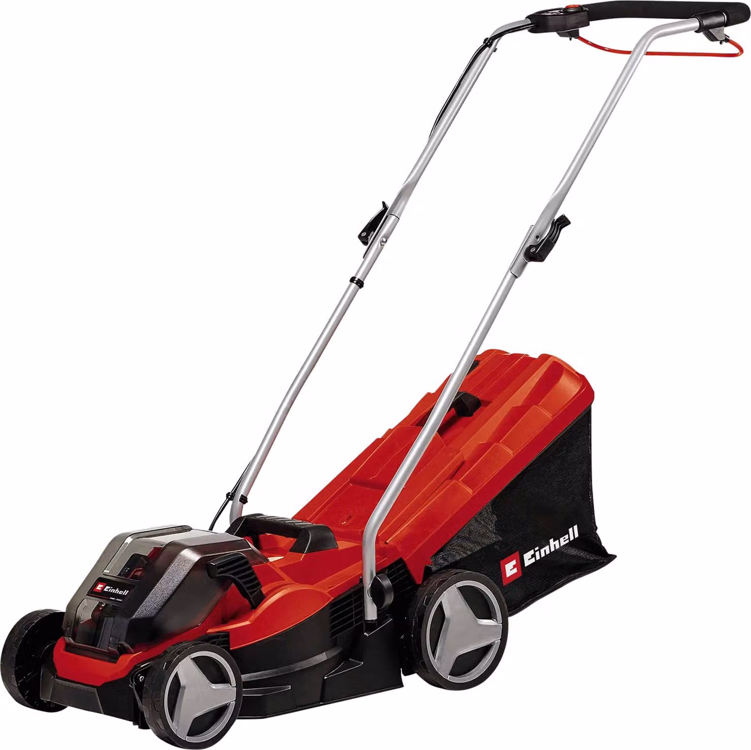 Einhell GE-CM 36/33 Li (2x2,5Ah) Batteria per tosaerba Walk behind Nero, Rosso
