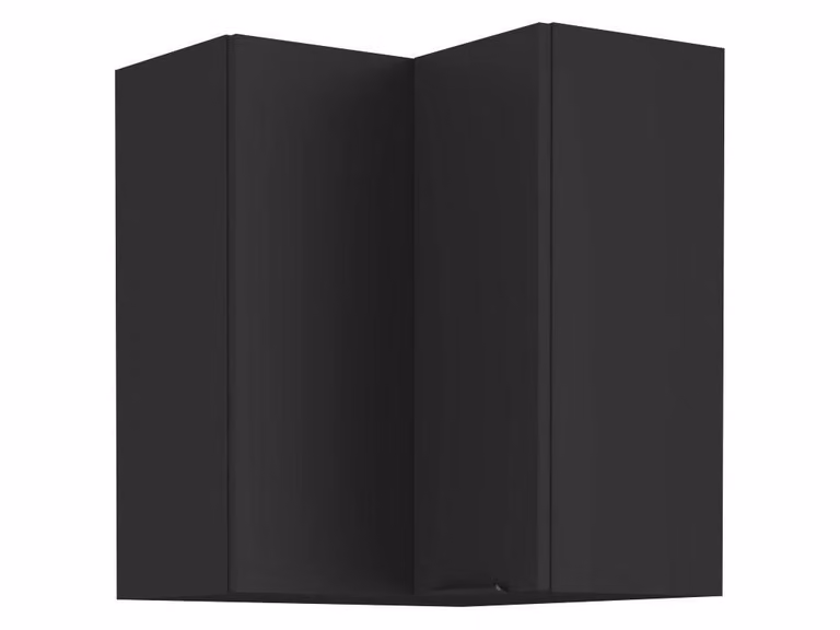Mobile angolare superiore SAJU 2 - 60x60 cm, nero
