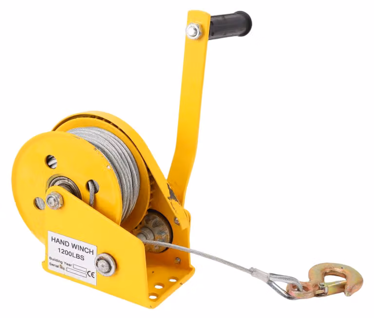 Verricello a manovella, fune da 30 m, 1200 libbre, manuale, con freno Auto-Lock a 2 vie per rimorchi per barche e autocarri