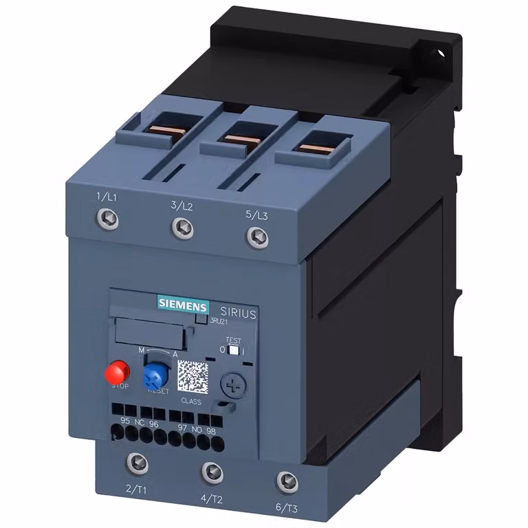 Relè di sovraccarico Siemens, 80-100 A, per protezione motori, S3, CLASSE 10, montaggio singolo 3RU21464MD1