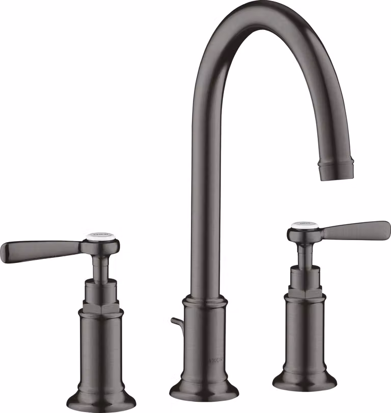 hansgrohe AXOR Mitigeur lavabo 3 trous Montreux 180, vidage escamotable, béqu'illes, projection 175mm, 16514340, 16514340