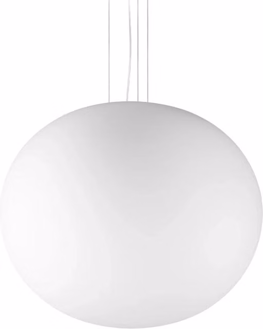 Lampada A Sospensione Cotton E27 Bianco Altezza Regolabile Ideal Lux
