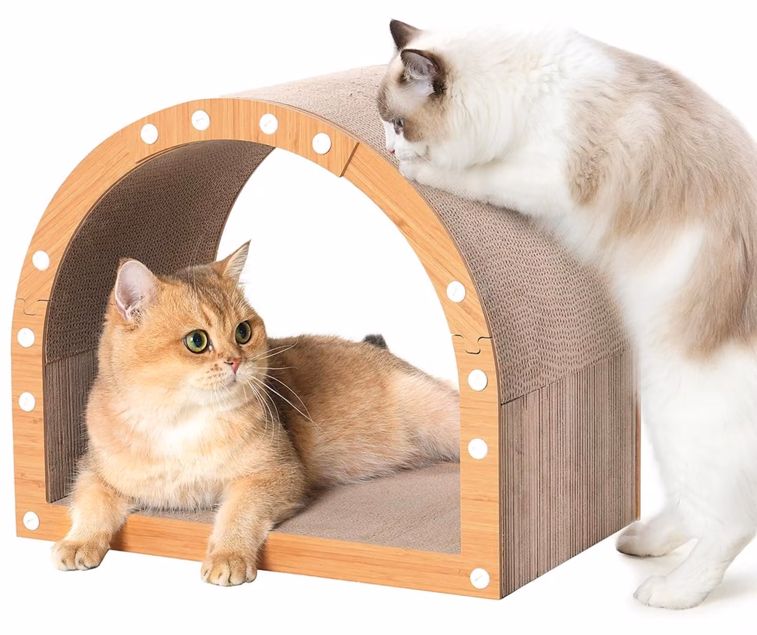 Arredo multifunzionale per gatti, 3 in 1, con area relax e giochi