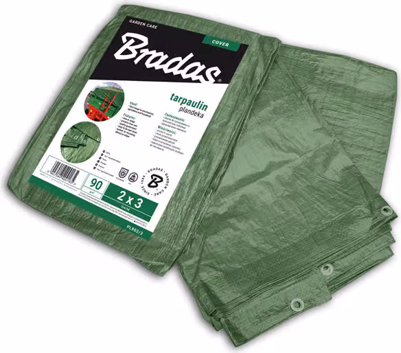 BRADAS Foglio di copertura verde 6x8m 90g BR-PL906/8