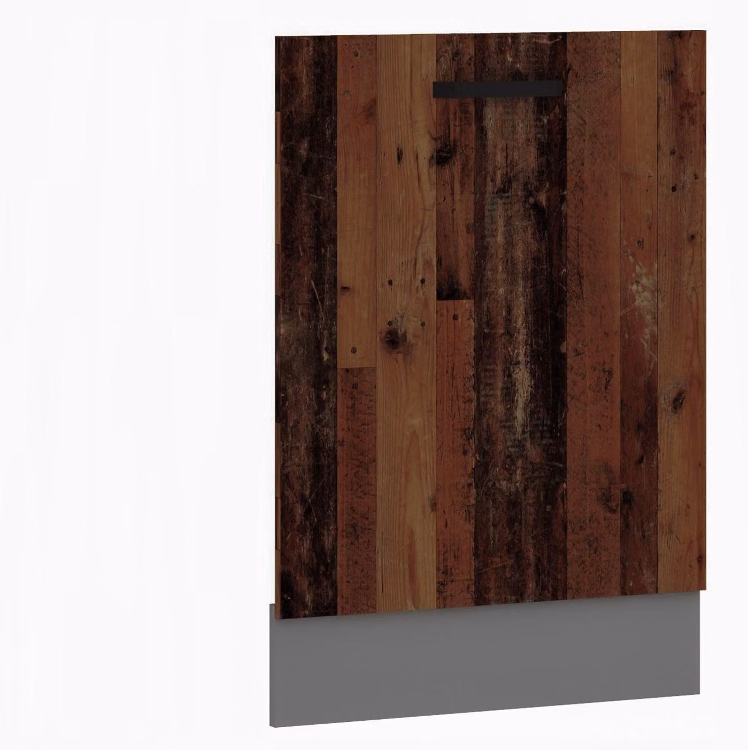 Pannello frontale per lavastoviglie da 60 cm completamente incassata, cucina OLD STYLE, effetto legno antico