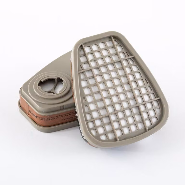Mascherina semimaschera per protezione respiratoria - 20 cartucce filtranti + 2 filtri - Filtri di ricambio per maschere protettive 6100, 6200, 6300, 7502, 6800 - Adatte per polveri e lavori di manutenzione