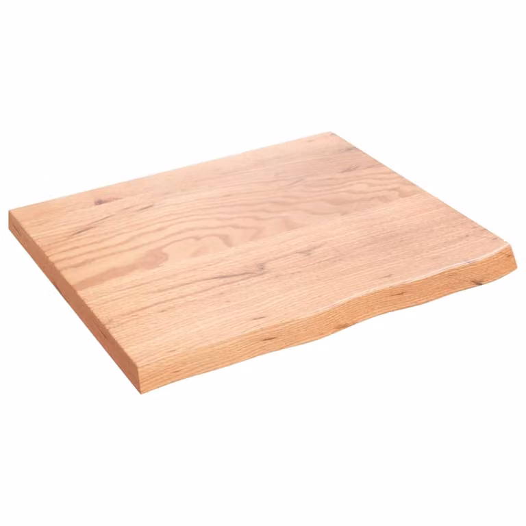 Piano Bagno Marrone 60x50x(2-4) cm Legno Massello Trattato