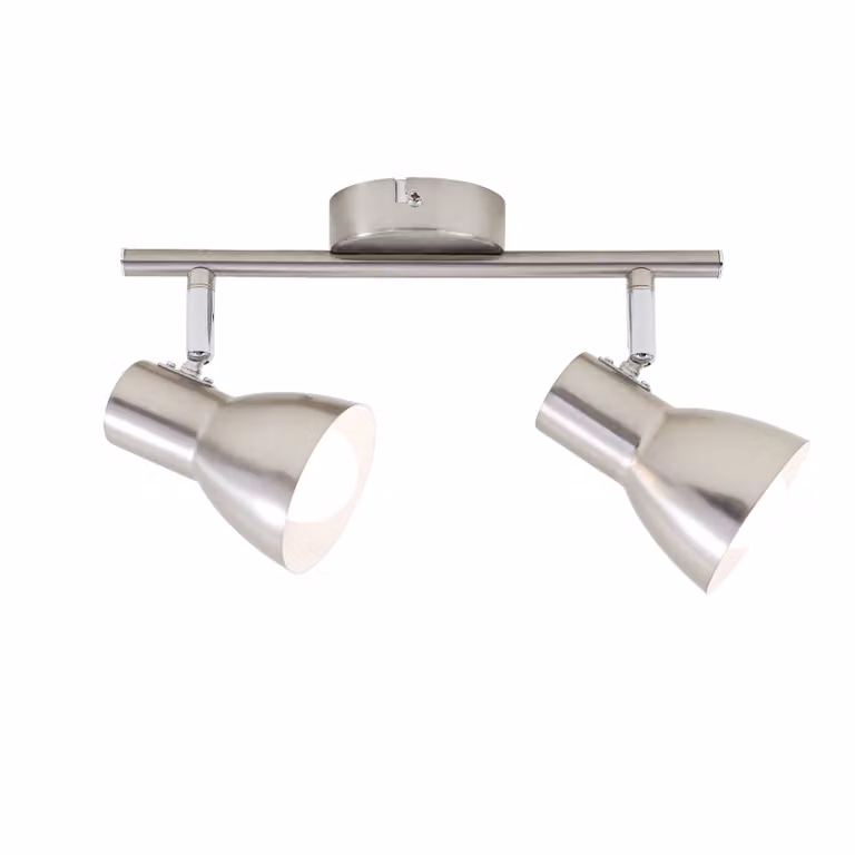 Lampada da soffitto Spot Retro orientabile E14 25 W argento metallo Briloner