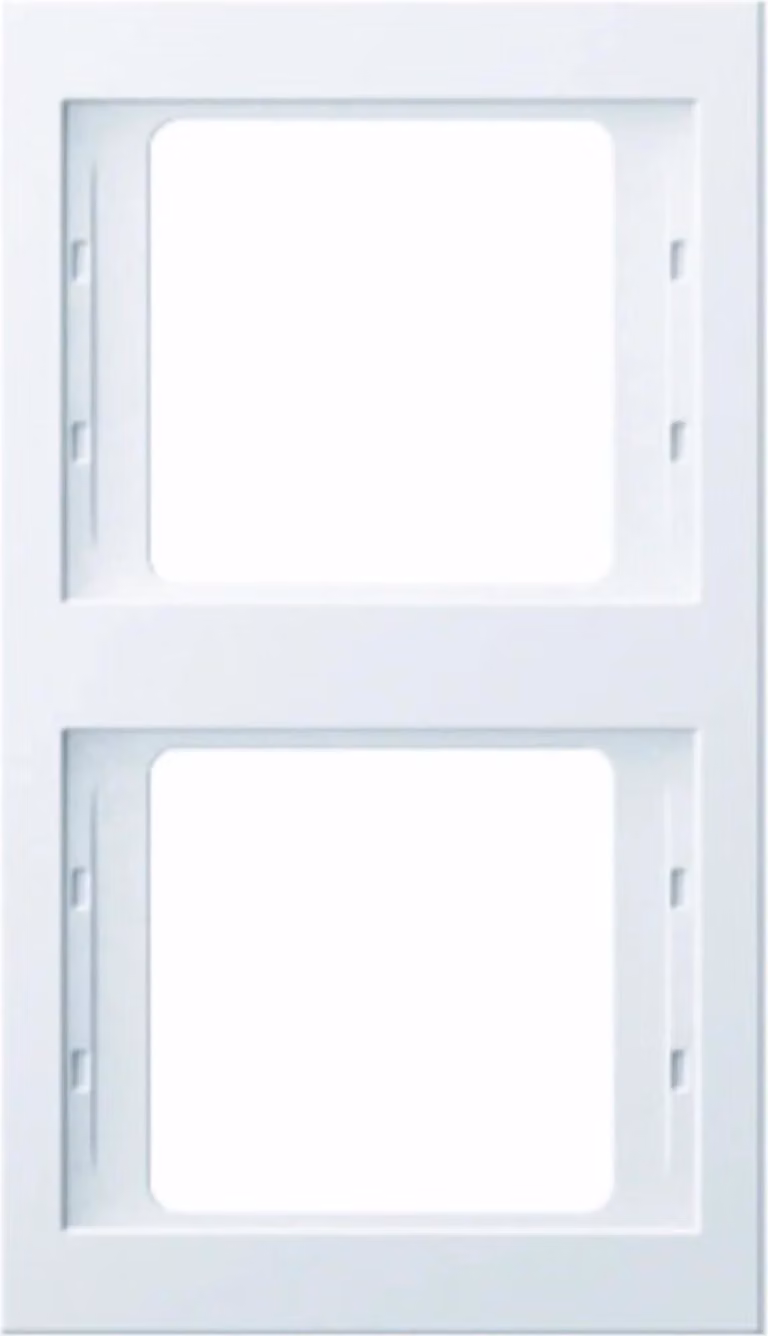 Cornice Berker doppia verticale, K.1, bianco polare lucido, 1 pz.