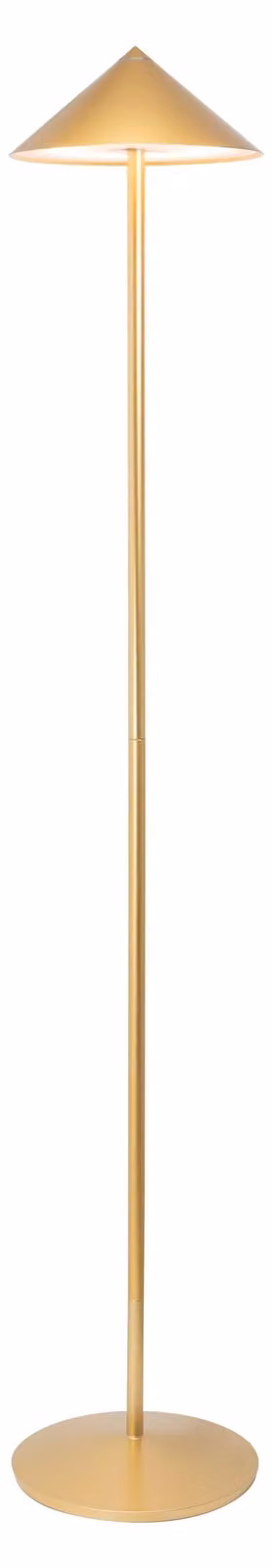 Lampada da terra LED Pina XXL, senza fili, con dimmer, temperatura di colore 2200-3000 K, color oro