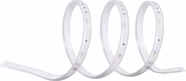 Strisce LED flessibili per esterni OSRAM SMART+ Zigbee con RGBW dimmerabile, in silicone trasparente, protezione IP65, per terrazze e balconi