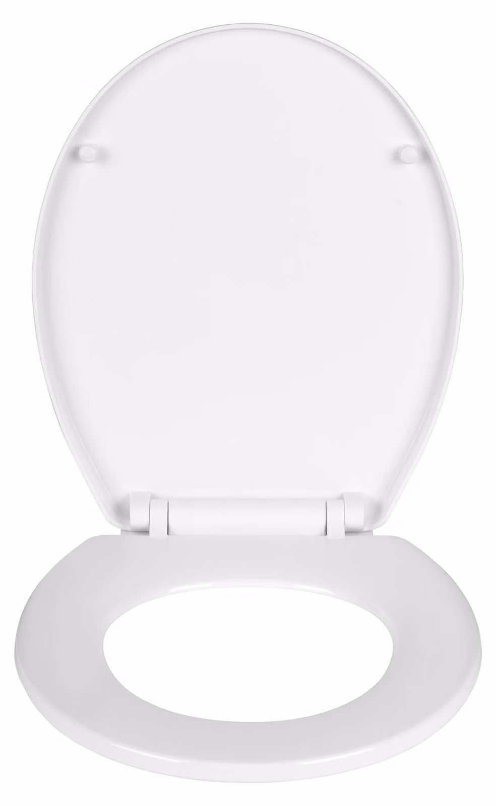 Sedile per WC con meccanismo di abbassamento LURI, 35,5 x 43 cm, bianco