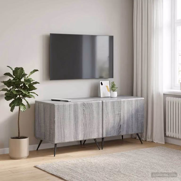 Mobile TV vidaXL in legno ingegnerizzato Sonoma grigio con design moderno per il tuo soggiorno