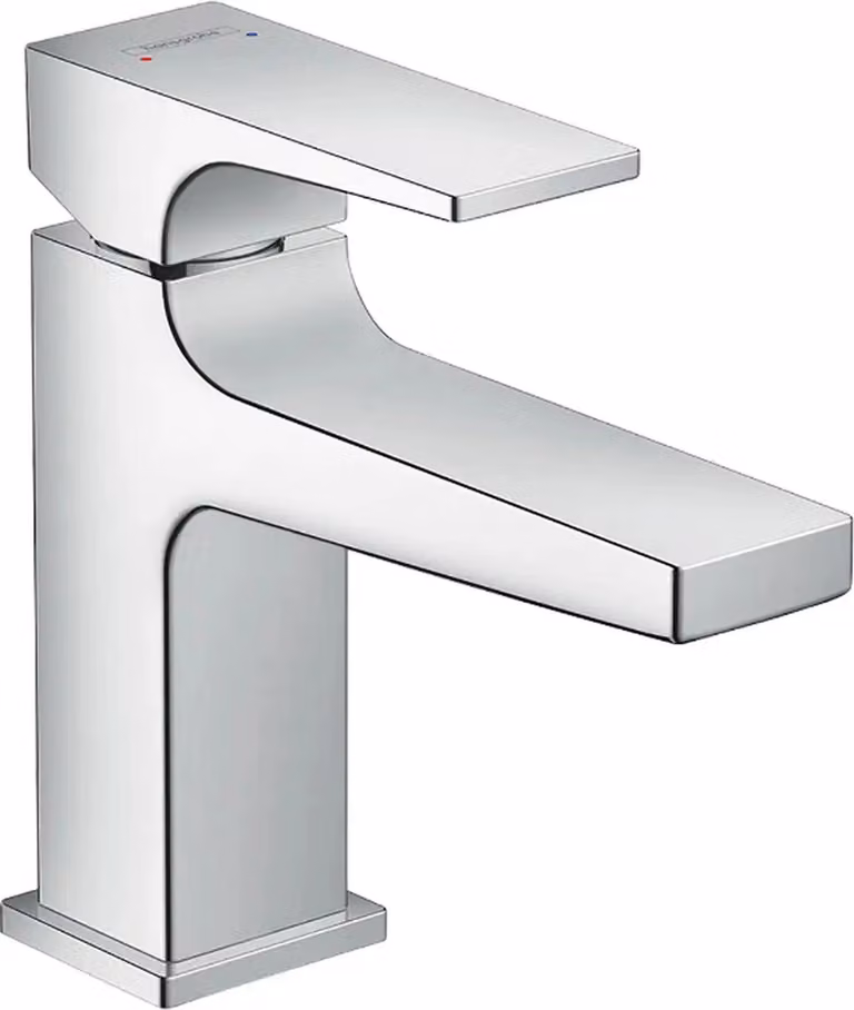 Miscelatore lavabo hansgrohe Metropol 100 cromato con bocca corta e set di scarico, cromato, 1 pezzo.