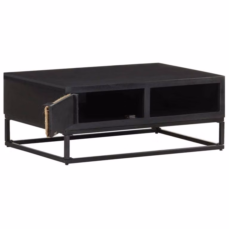 vidaXL Tavolino 90x60x35 cm Legno massiccio di mango - Tavolino - Tavolini - Tavolino di legno - Tavolini di legno