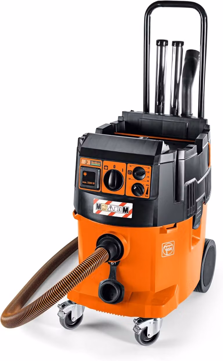 Aspirapolvere industriale e aspiraliquidi, 1380 W, serbatoio da 35 litri, classe di polvere M, con sistema di pulizia del filtro completamente automatico