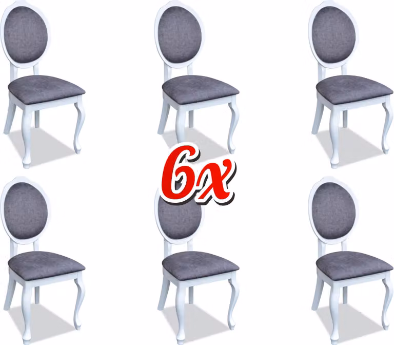 Esszimmer Stuhl Set Garnitur Lehn Stühle Komplett Gruppe Wohnzimmer 6x Stück