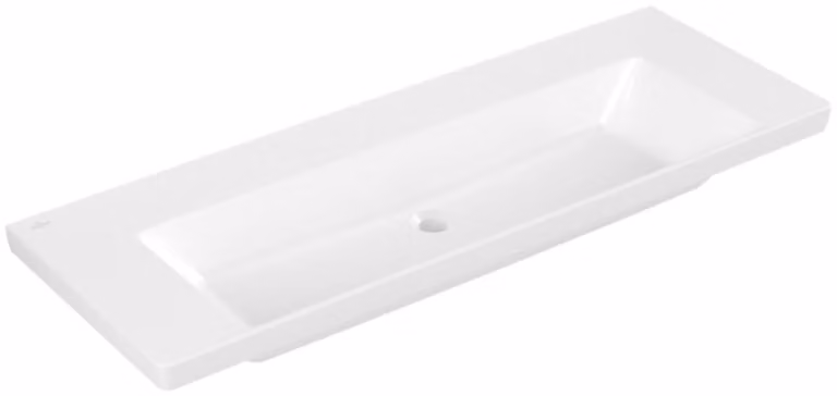 Villeroy & Boch Subway 3.0 lavabo à poser, sans trou pour robinet, sans trop-plein, non rectifié, 1300x475mm, 4A70D301, 4A70D301