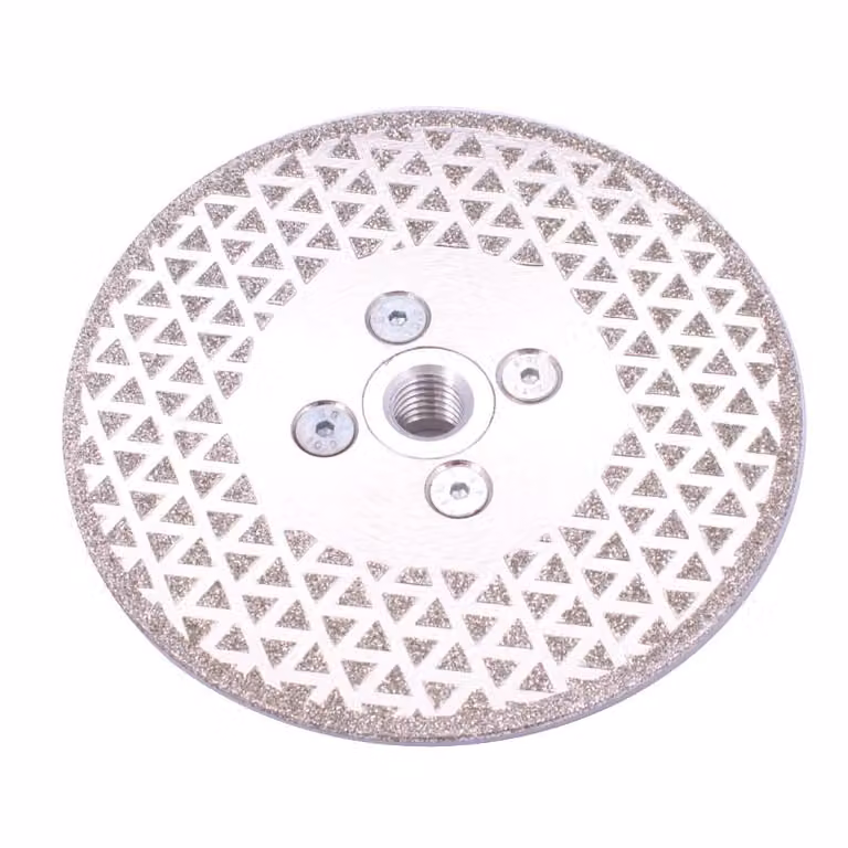 Disco diamantato da 125 mm con flangia per piastrelle in gres porcellanato