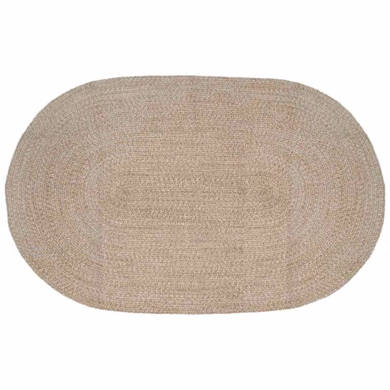 Tappeto in juta vidaXL moderno per soggiorno e camera da letto, Bianco/Beige, L 152 cm x P 245 cm