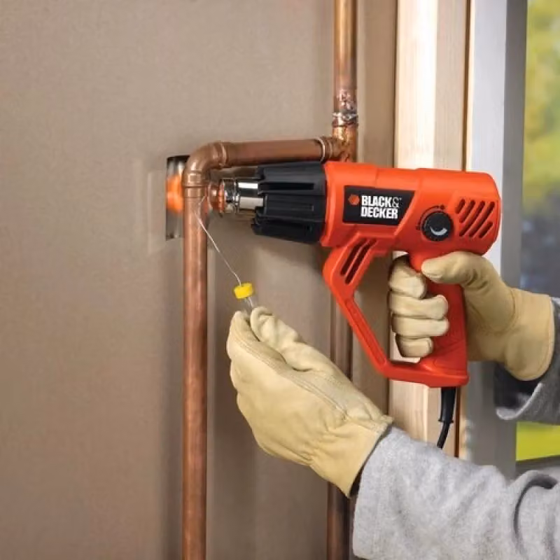 Pistola ad aria calda Black+Decker KX2001K, 2000 W, 600 C, 500 l/min, Nero e Arancione – 2