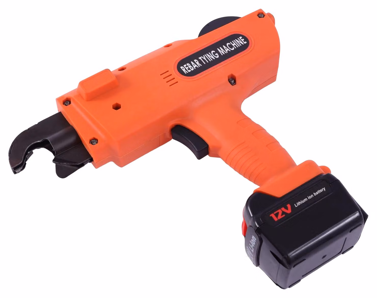 Legatrice automatica per armature - Modello manuale, per barre da 6 a 25 mm - 2 batterie agli ioni di litio da 12V - 13200 mAh - Dimensioni: 28,5 x 25,5 cm - Colore: arancione
